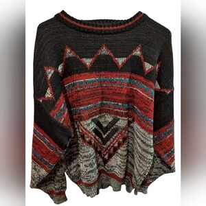 Vintage men's Multicolor Patterned Sweater